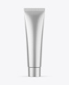 Matte Metallic Cosmetic Tube Mockup