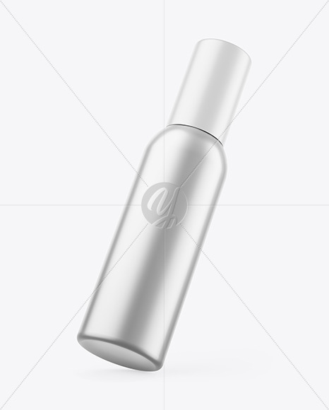 Matte Metallic Spray Bottle Mockup