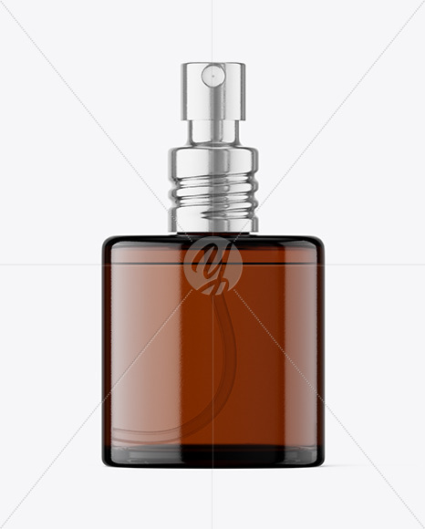 Amber Glass Perfume Bottle Mockup