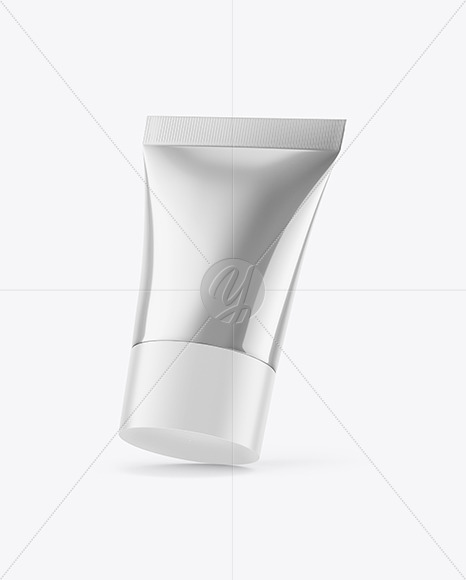 Glossy Metallic Cosmetic Tube Mockup