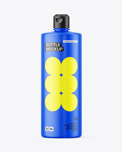 Matte Plastic Bottle Mockup