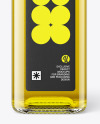 Clear Glass Olive Oil Bottle Mockup