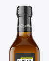 Amber Glass Olive Oil Bottle Mockup