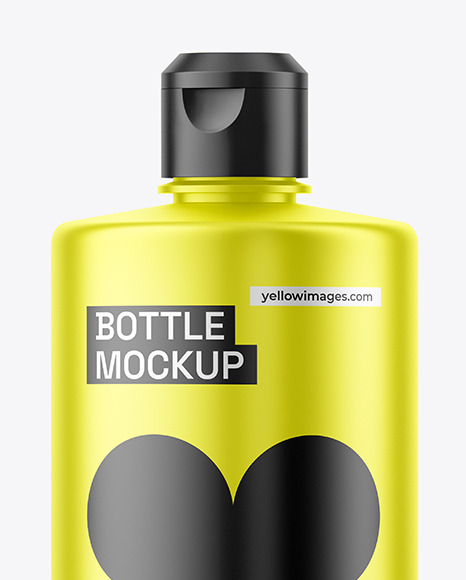 Matte Metallic Bottle Mockup