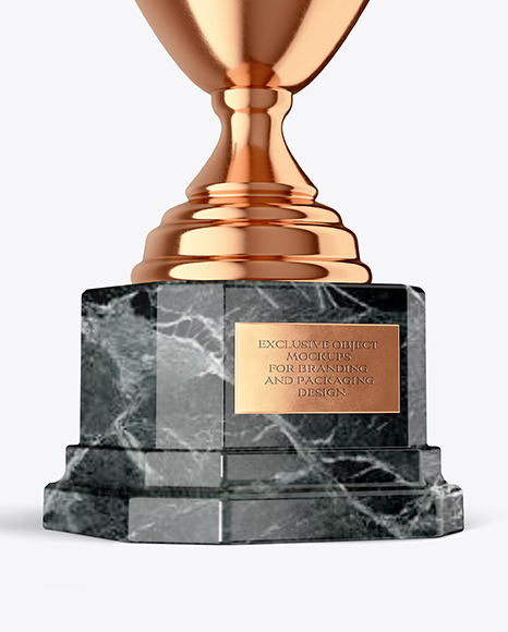 Bronze Champion Cup Mockup