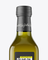 Green Glass Olive Oil Bottle Mockup