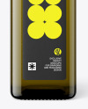 Green Glass Olive Oil Bottle Mockup