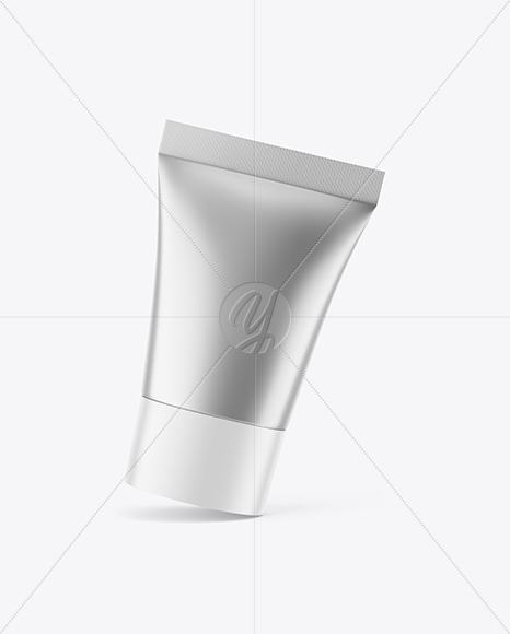 Matte Metallic Cosmetic Tube Mockup