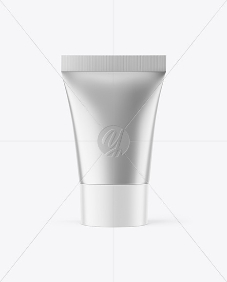 Matte Metallic Cosmetic Tube Mockup