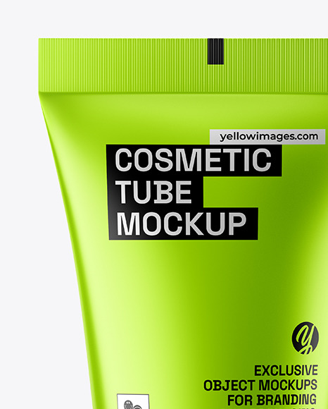 Matte Metallic Cosmetic Tube Mockup