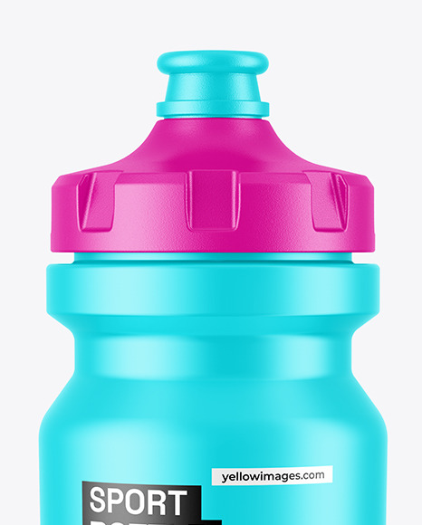 Matte Sport Bottle Mockup