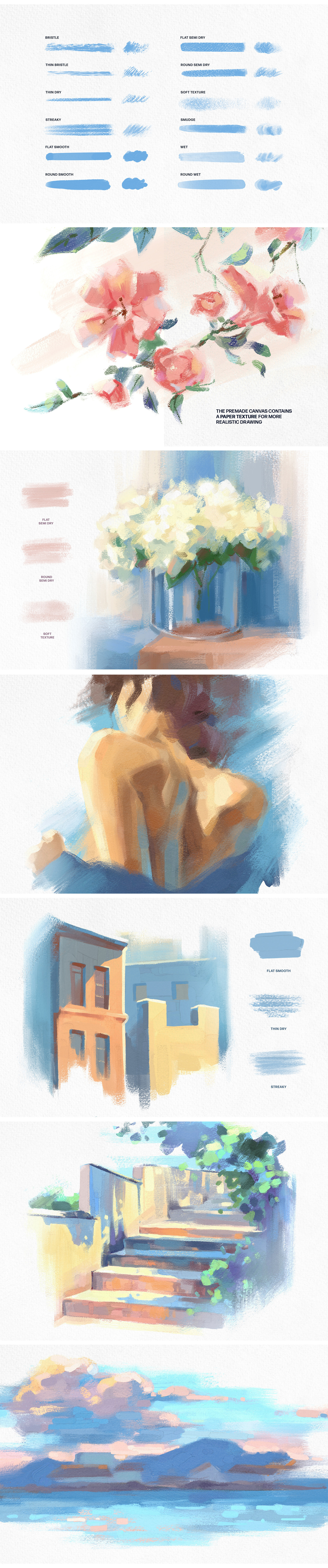 Procreate Gouache Brushes Collection Procreate Gouache Brushes Collection