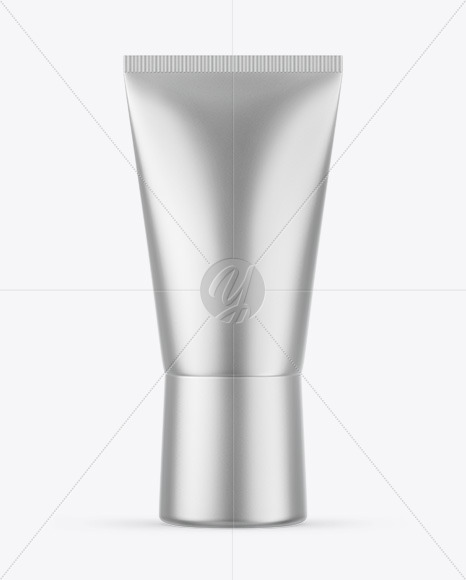 Matte Metallic Cosmetic Tube Mockup