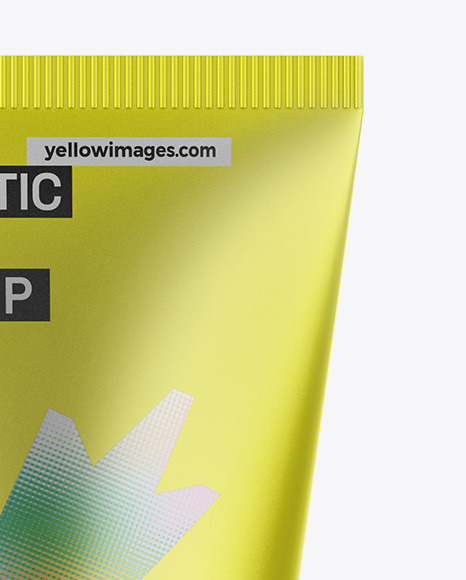 Matte Metallic Cosmetic Tube Mockup