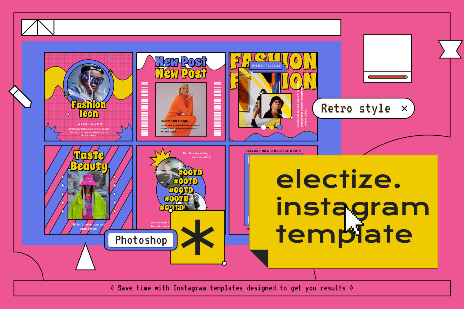 Electize Y2k Modern Instagram Templates