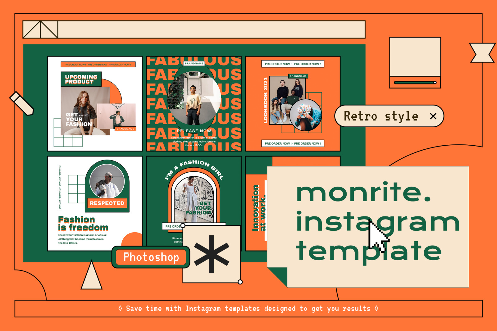 Monrite Y2k Modern Instagram Templates