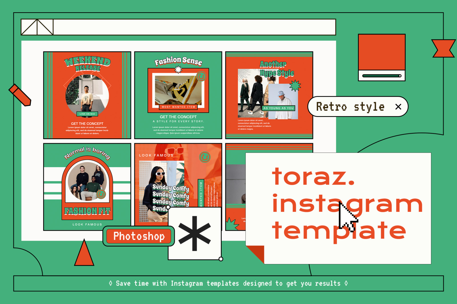 Toraz Y2k Instagram Templates