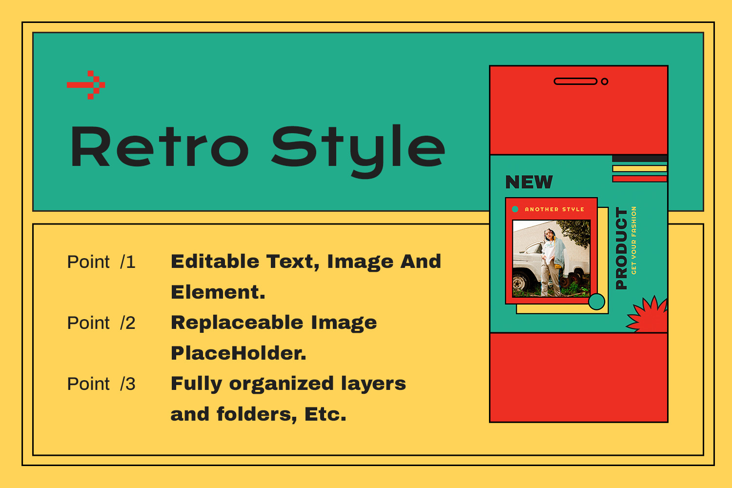 Cilza 90's Instagram Template Cilza 90's Instagram Template
