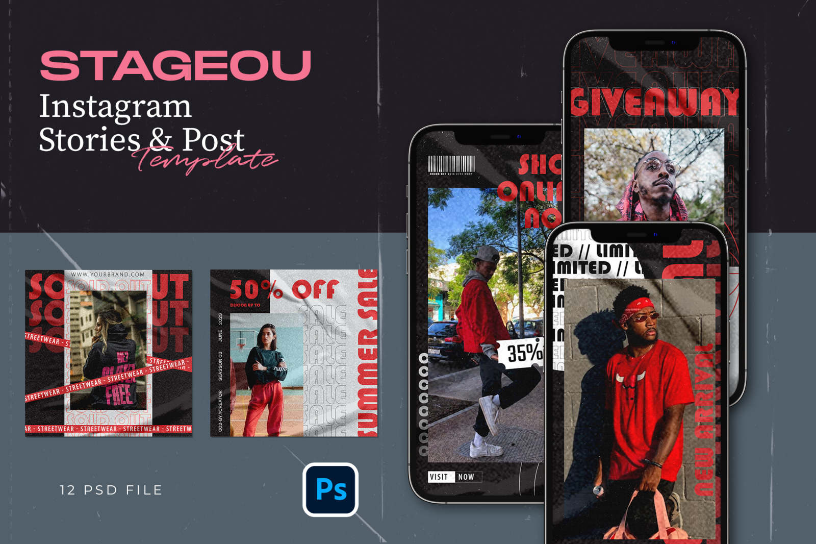 BLUSHIX HYPE Instagram templates. BLUSHIX HYPE Instagram templates.