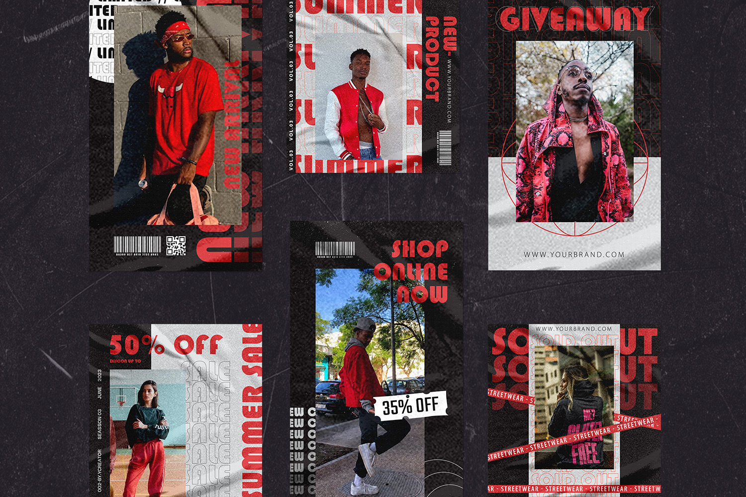 BLUSHIX HYPE Instagram templates. BLUSHIX HYPE Instagram templates.