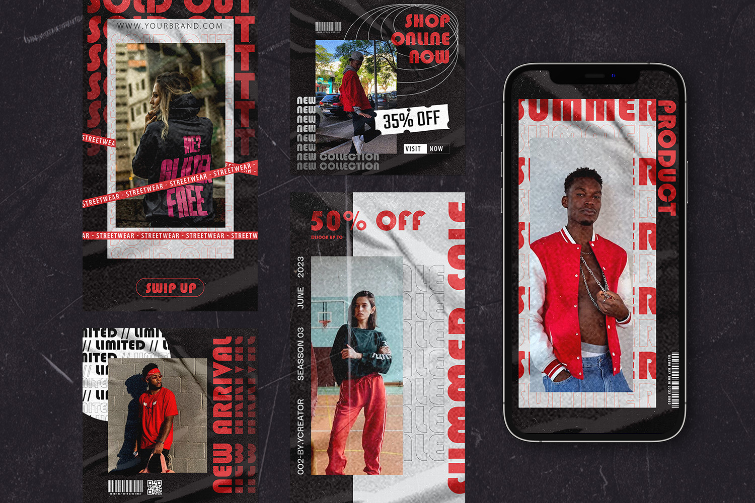BLUSHIX HYPE Instagram templates. BLUSHIX HYPE Instagram templates.
