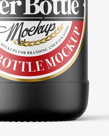 Ceramic Beer Bottle Mockup