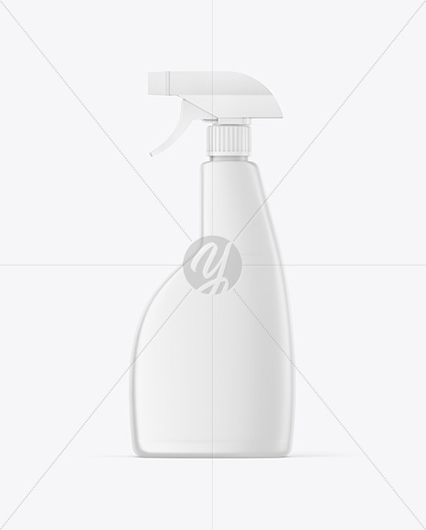 Matte Spray Bottle Mockup