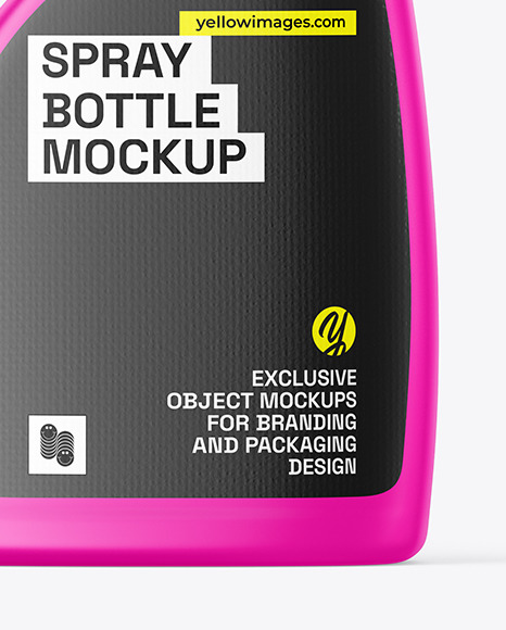 Matte Spray Bottle Mockup