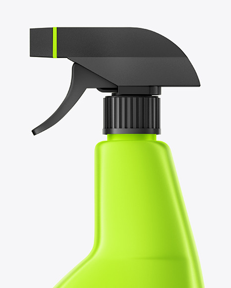 Matte Metallic Spray Bottle Mockup