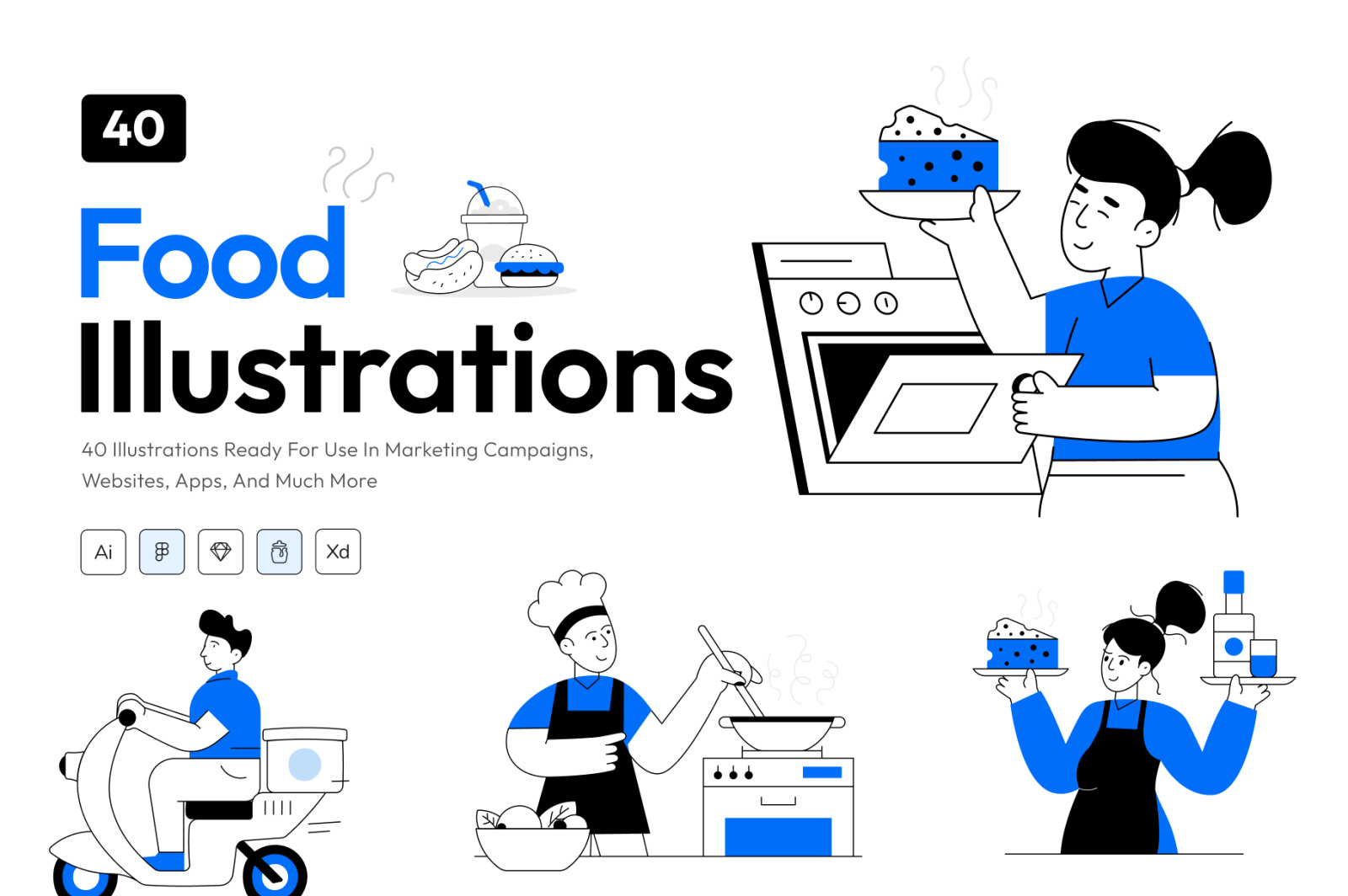 Food Illustration Set Food Illustration Set