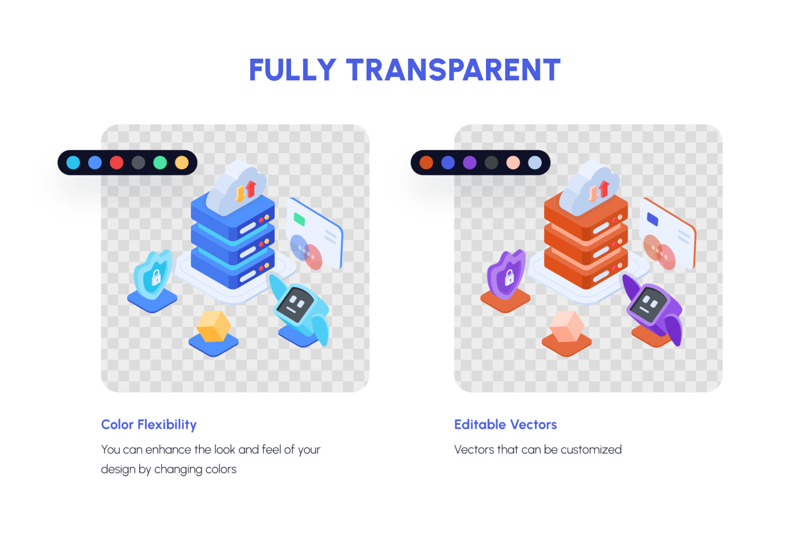 VR Isometric Illustration Set