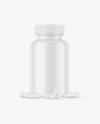 Glossy Jar W/ Pills Mockup