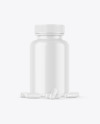 Glossy Jar W/ Pills Mockup