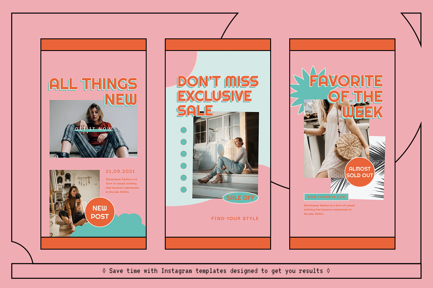 Crelia 90s Instagram Template Crelia 90s Instagram Template
