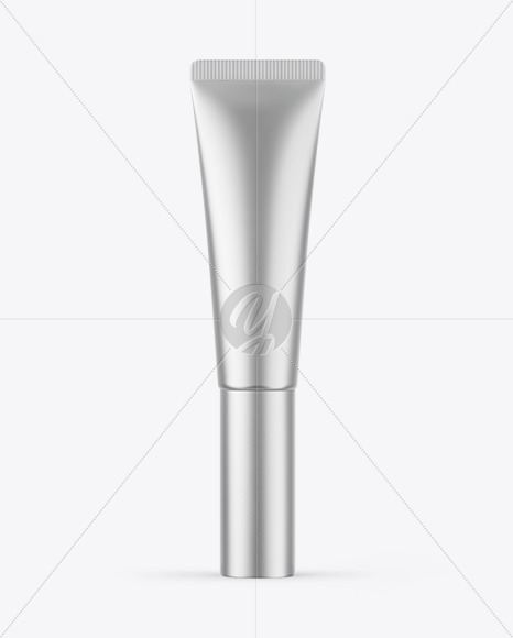 Matte Metallic Cosmetic Tube Mockup