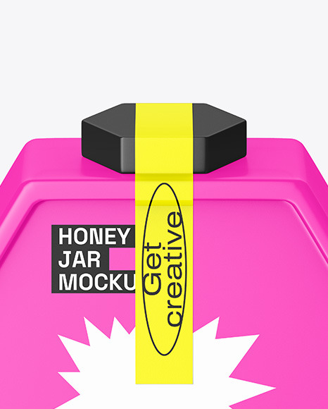 Matte Honey Jar Mockup