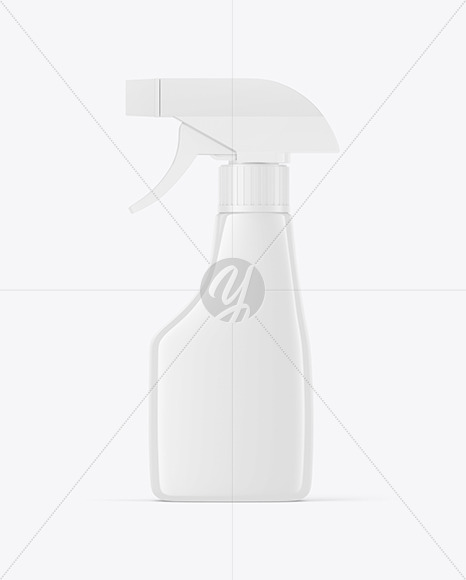 Glossy Spray Bottle Mockup