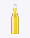 Clear Glass Beer Bottle Mockup