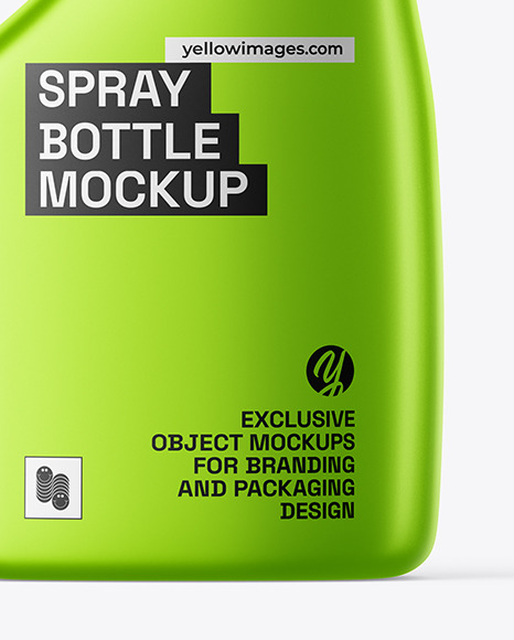 Matte Metallic Spray Bottle Mockup