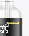 Clear Glass Dropper Bottle Mockup