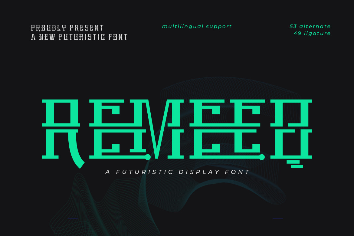 Remeeq | Futuristic Font