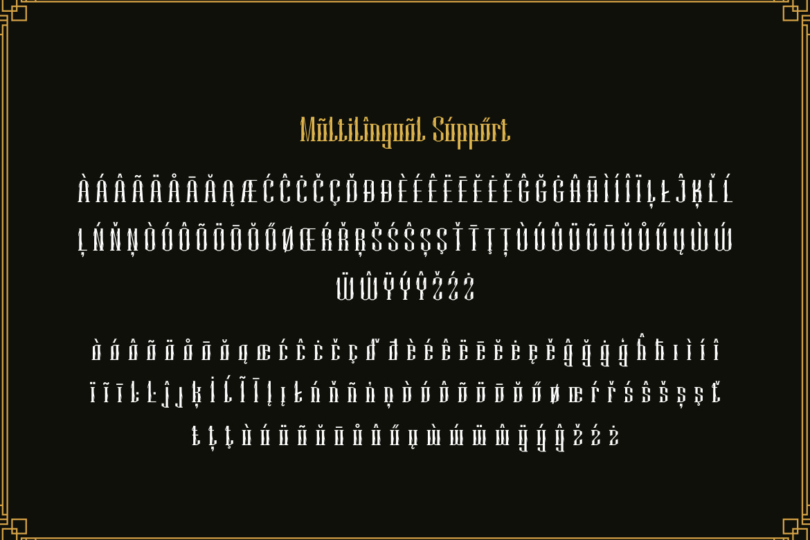 Mihbur | Art Deco Font