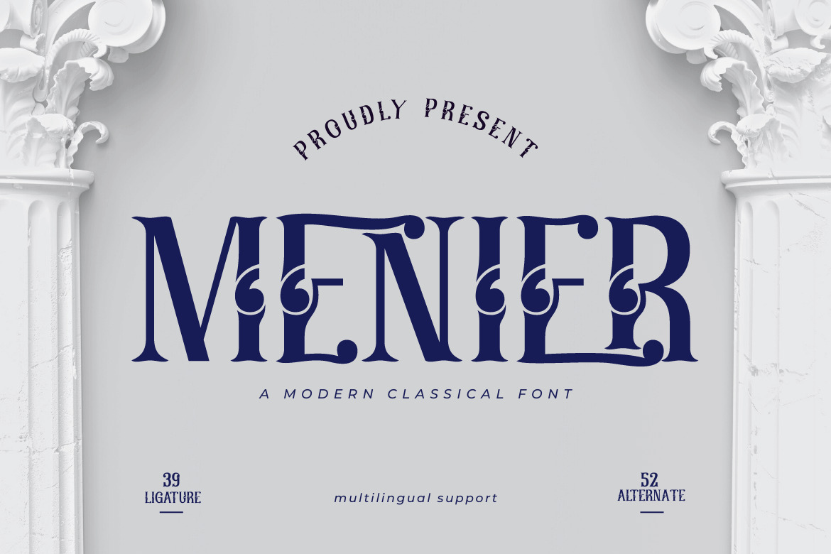 Menier | Retro Condensed Font Menier | Retro Condensed Font