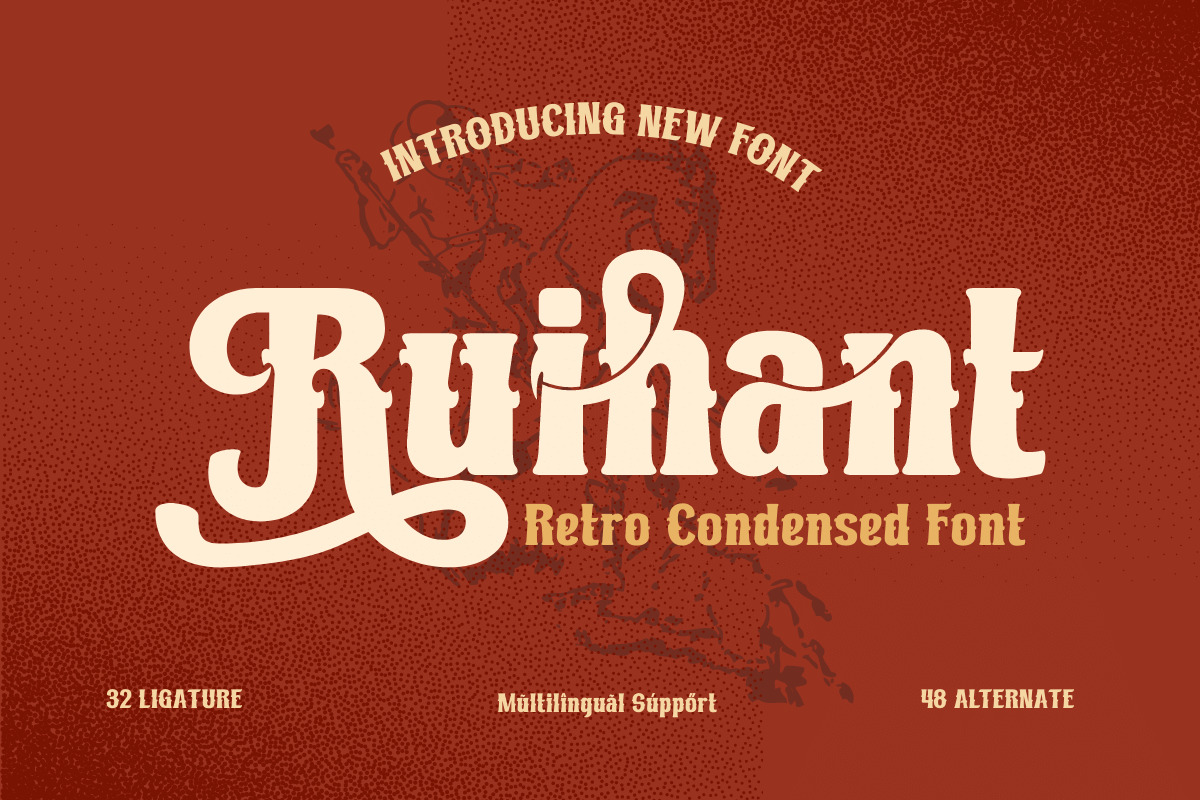 Ruihant | Retro Condensed Font Ruihant | Retro Condensed Font