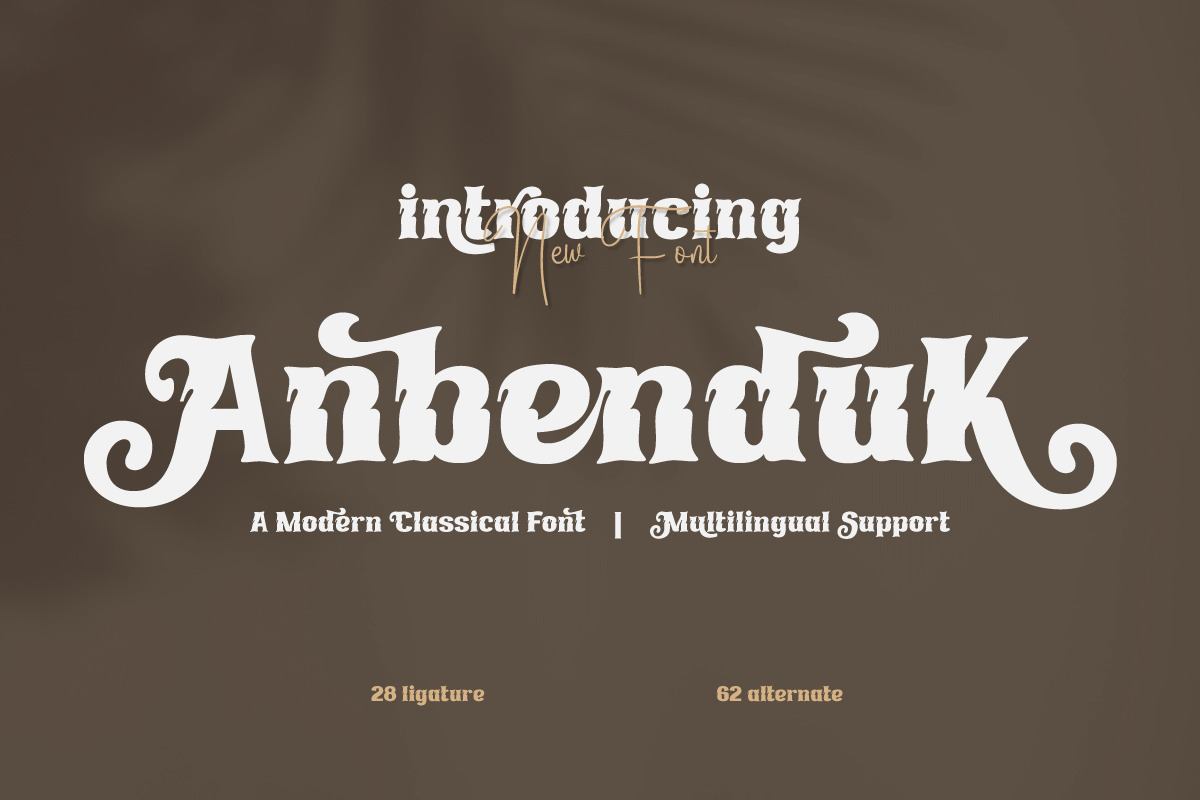 Anbenduk | Serif Classic Modernism