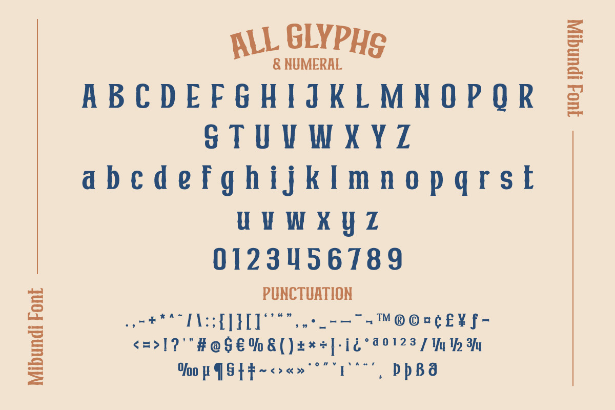 Mibundi | Retro Condensed Font