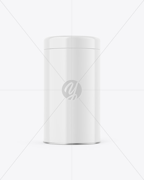 Glossy Tin Can Mockup