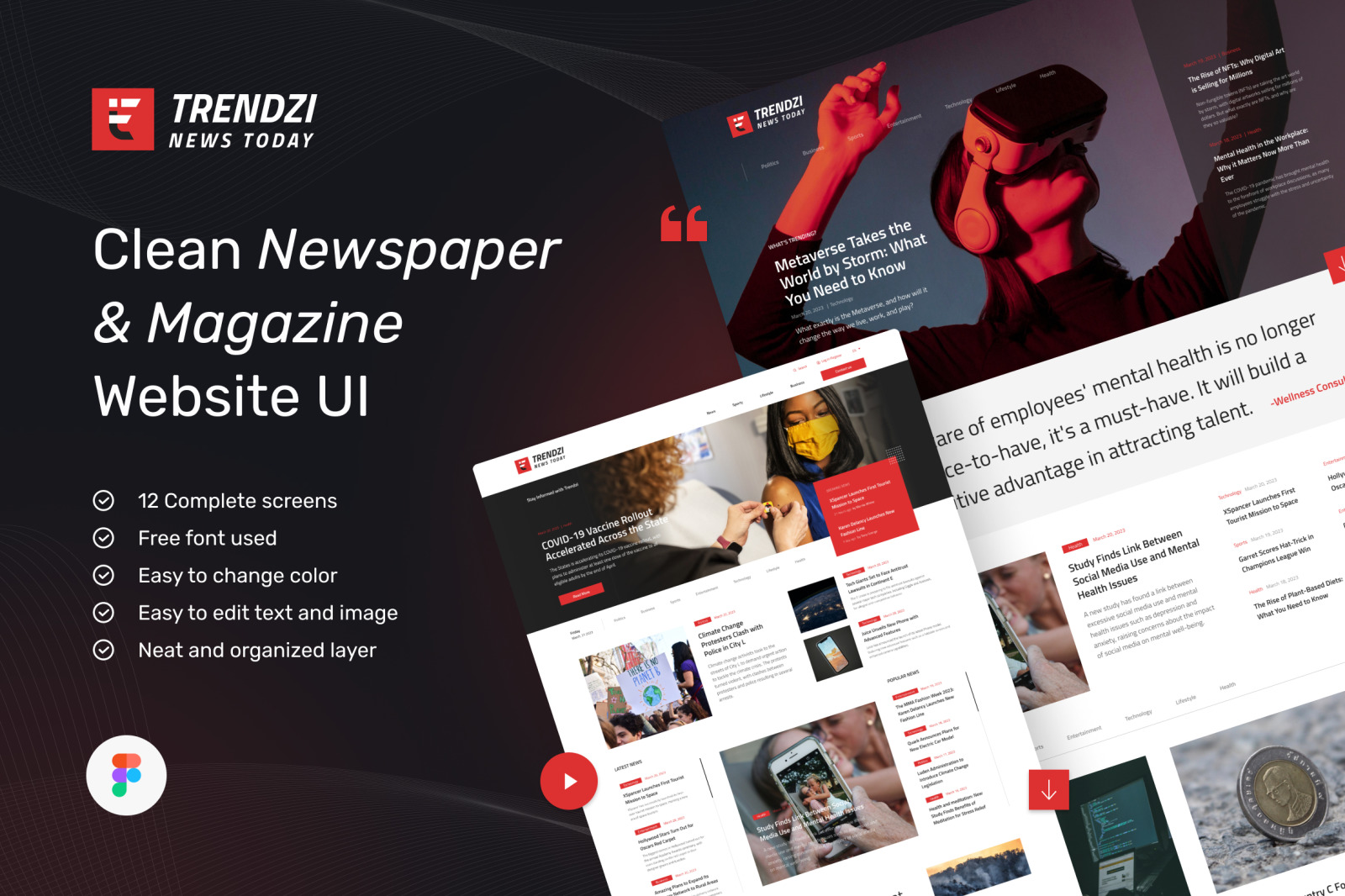 Trendzi – Clean Newspaper &amp; Magazine Website