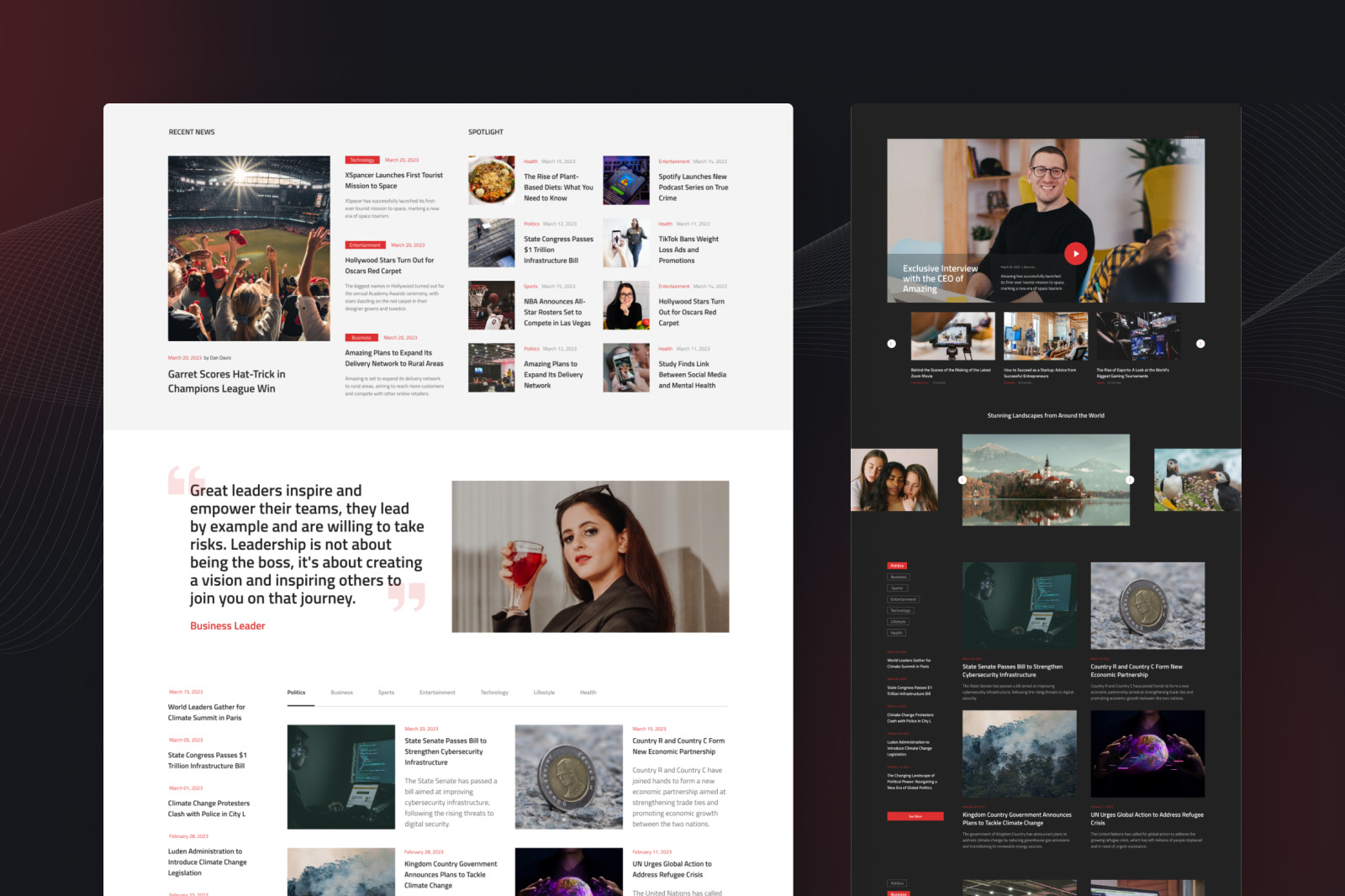 Trendzi – Clean Newspaper &amp; Magazine Website