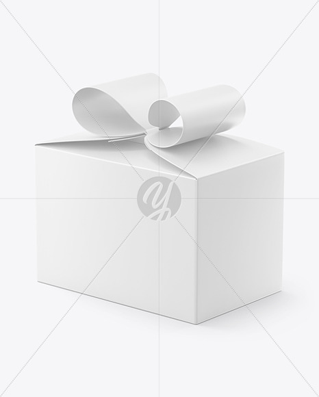 Paper Gift Box Mockup